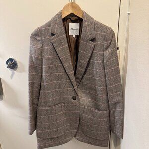 Madewell Plaid Women Blazer